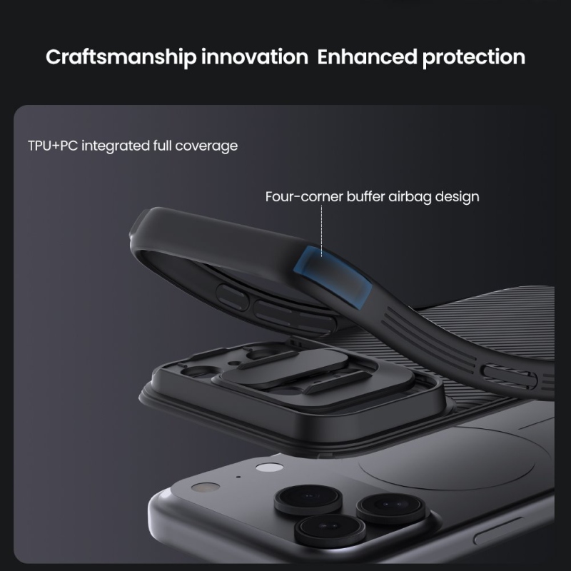 Nillkin CamShield PRO Zadní Kryt pro Apple iPhone 17 Pro Titanium Gray