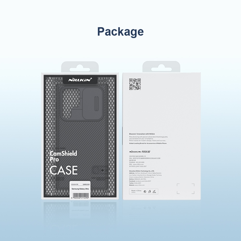 Nillkin CamShield PRO Zadní Kryt pro Samsung Galaxy S22 Ultra Black