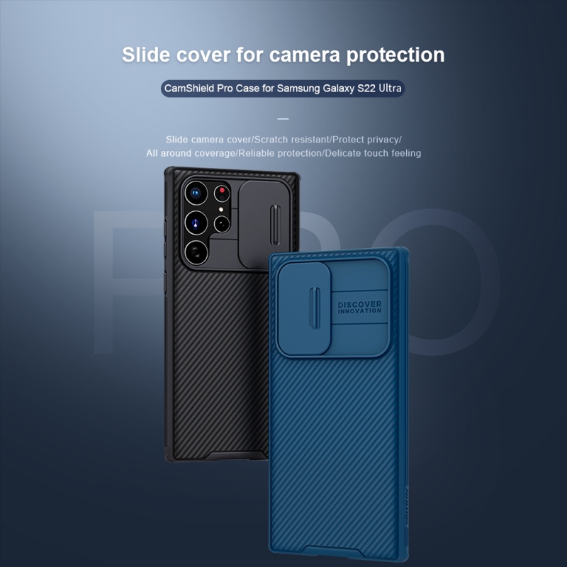 Nillkin CamShield PRO Zadní Kryt pro Samsung Galaxy S22 Ultra Black