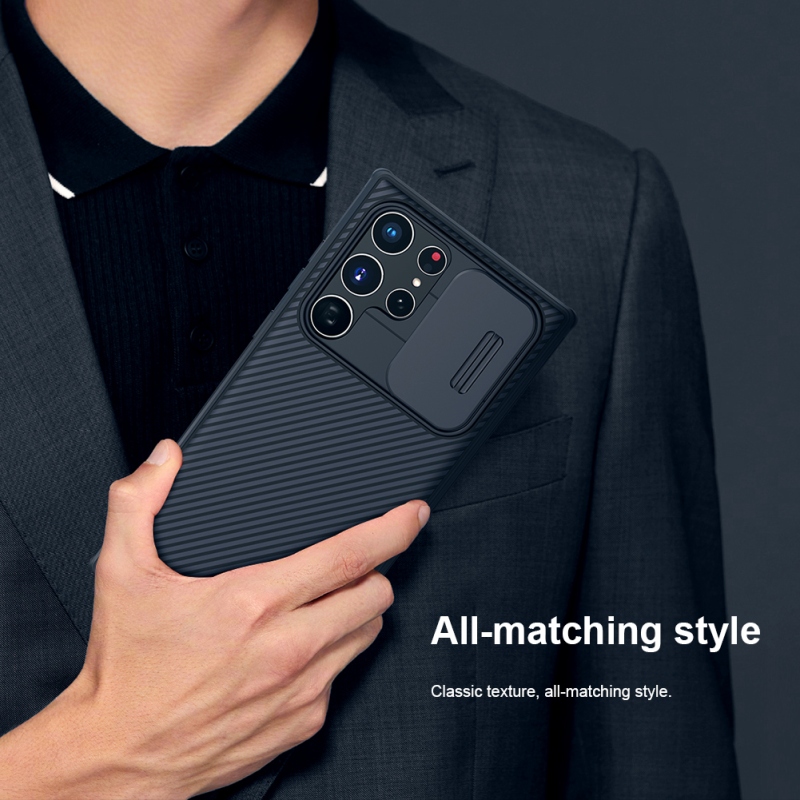 Nillkin CamShield PRO Zadní Kryt pro Samsung Galaxy S22 Ultra Black