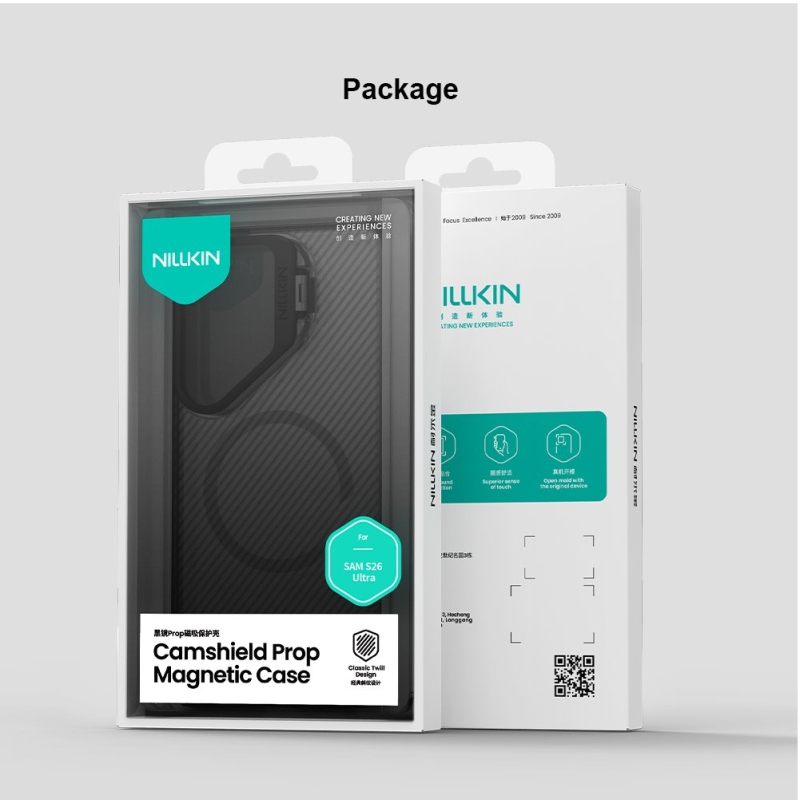 Nillkin CamShield Prop Magnetic (Transparent Lens) Zadní Kryt pro Samsung Galaxy S26 Ultra Transparent Black