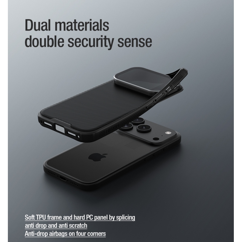 Nillkin CamShield Prop Magnetic Zadní Kryt pro Apple iPhone 17 Pro Max Black