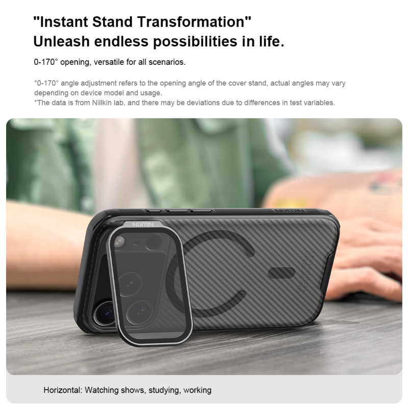 Nillkin CamShield Prop Magnetic Zadní Kryt pro Apple iPhone 17 Pro Transparent Black