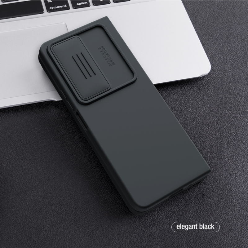 Nillkin CamShield Silky Silikonový Kryt pro Samsung Galaxy Z Fold 4 5G Black