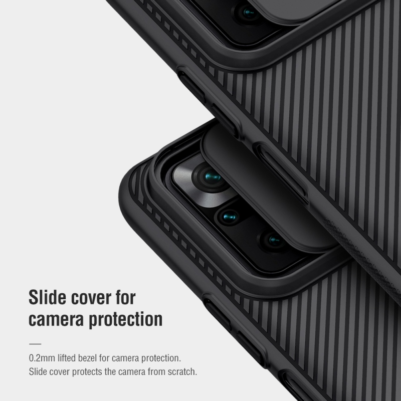 Nillkin CamShield Zadní Kryt pro Xiaomi Redmi Note 10 Pro/10 Pro Max Black