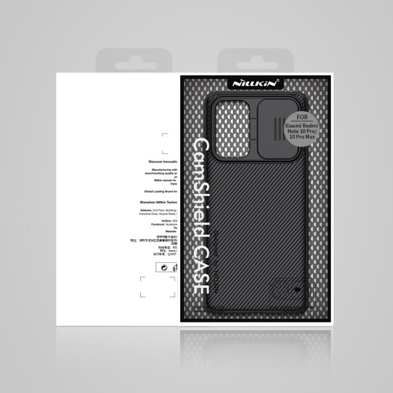 Nillkin CamShield Zadní Kryt pro Xiaomi Redmi Note 10 Pro/10 Pro Max Black