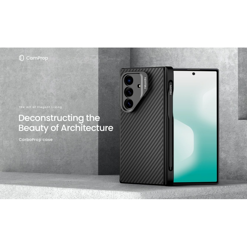 Nillkin CarboProp Aramid Magnetic Pen Slot Zadní Kryt pro Samsung Galaxy Z Fold 7 Black