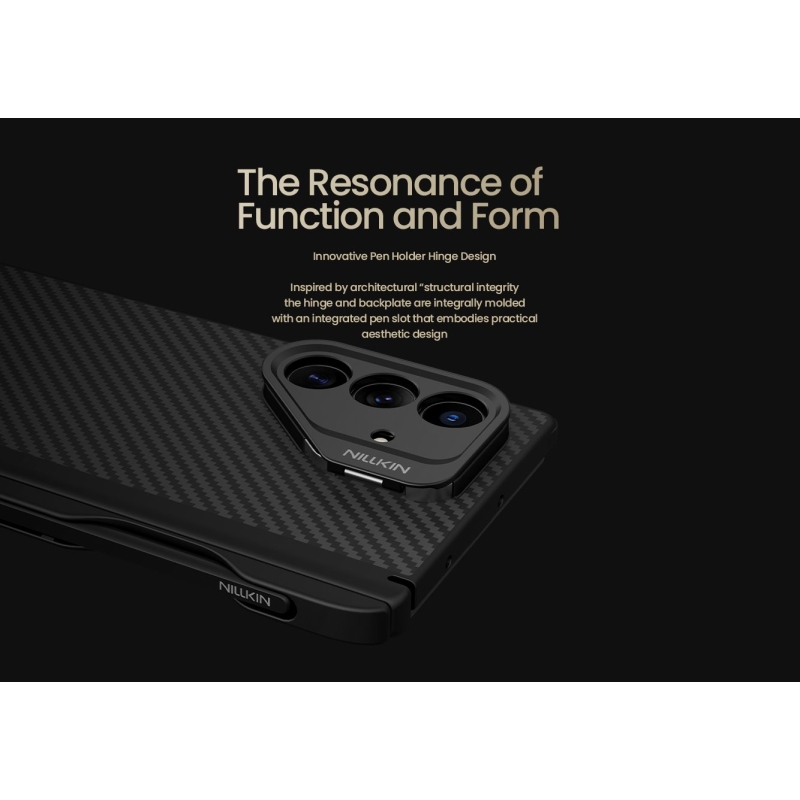 Nillkin CarboProp Aramid Magnetic Pen Slot Zadní Kryt pro Samsung Galaxy Z Fold 7 Black