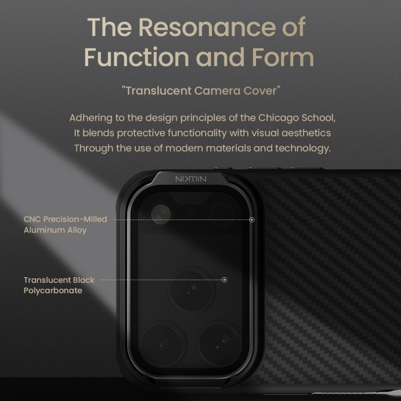 Nillkin CarboProp Aramid Magnetic Zadní Kryt pro Apple iPhone 17 Pro Black