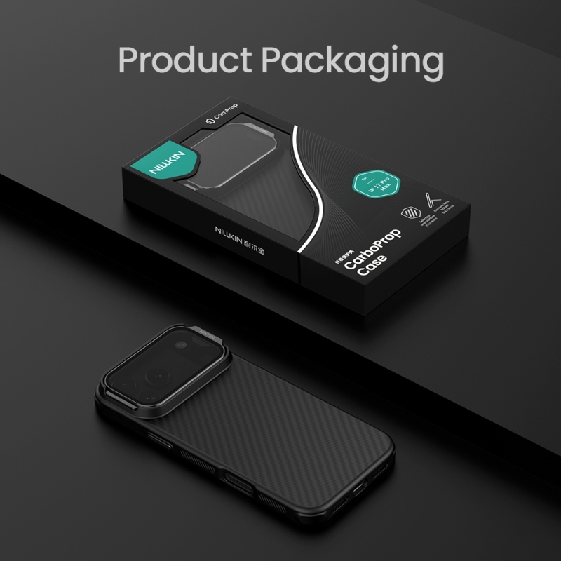 Nillkin CarboProp Aramid Magnetic Zadní Kryt pro Apple iPhone 17 Pro Max Black