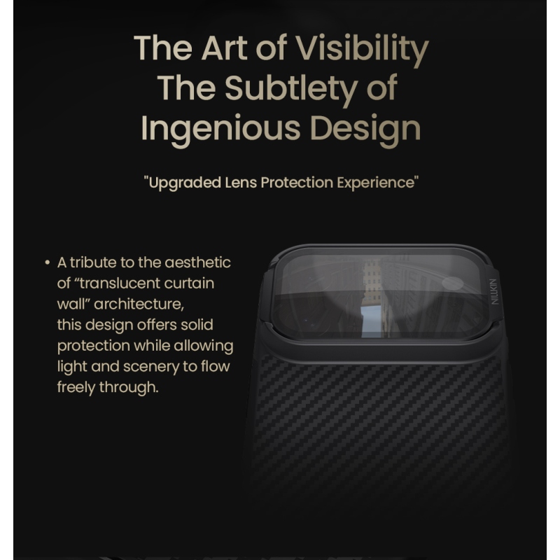 Nillkin CarboProp Aramid Magnetic Zadní Kryt pro Apple iPhone 17 Pro Max Black