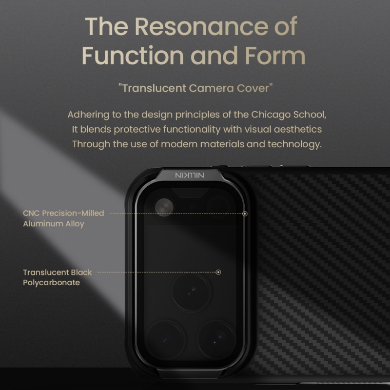 Nillkin CarboProp Aramid Magnetic Zadní Kryt pro Apple iPhone 17 Pro Max Black