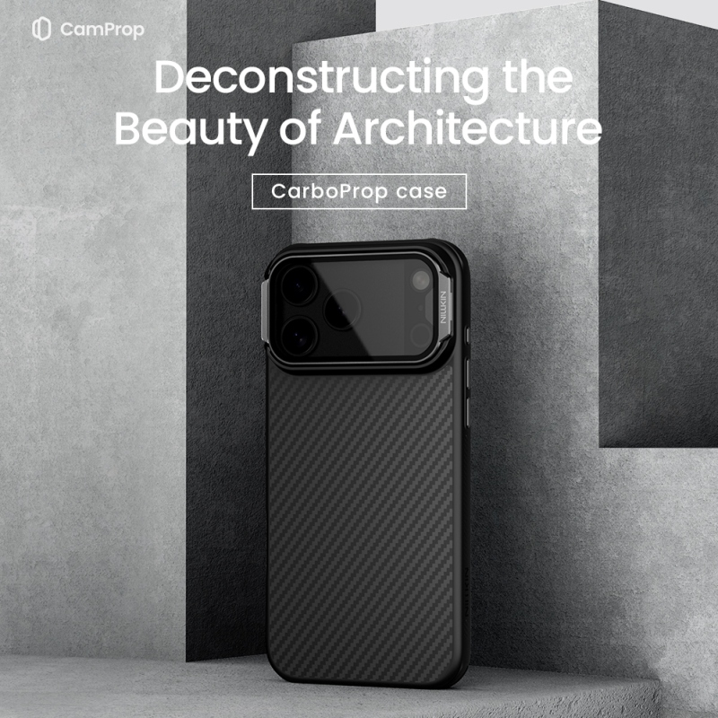 Nillkin CarboProp Aramid Magnetic Zadní Kryt pro Apple iPhone 17 Pro Max Black