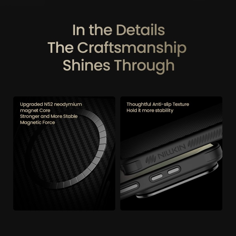 Nillkin CarboProp Aramid Magnetic Zadní Kryt pro Samsung Galaxy S26 Ultra Black/Transparent