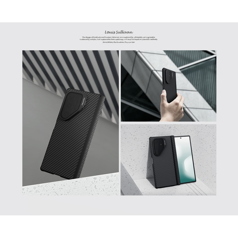 Nillkin CarboProp Aramid Magnetic Zadní Kryt pro Samsung Galaxy Z Fold 7 Black