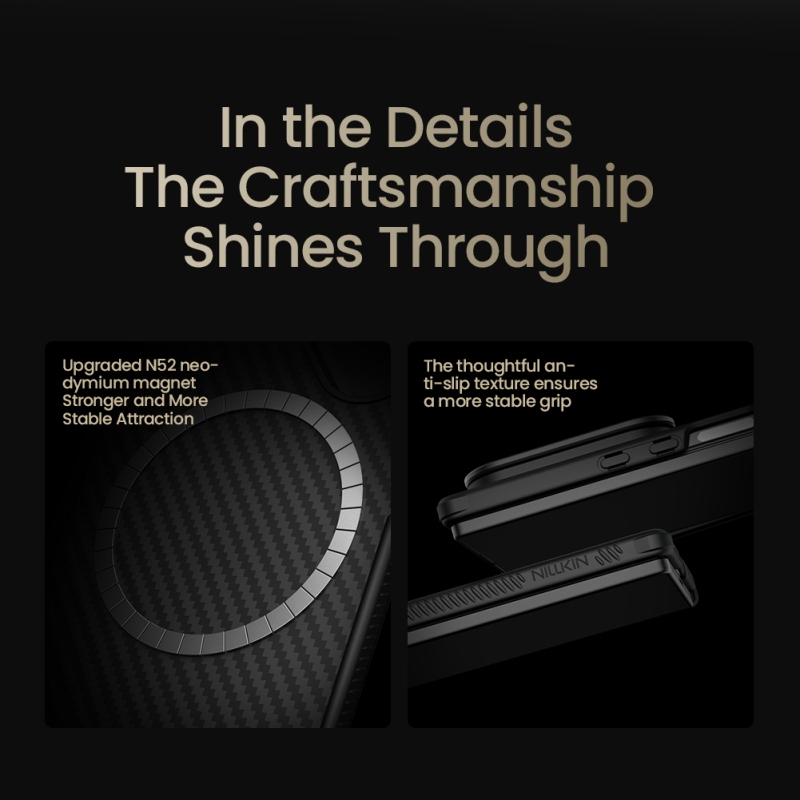 Nillkin CarboProp Aramid Magnetic Zadní Kryt pro Samsung Galaxy Z Fold 7 Black