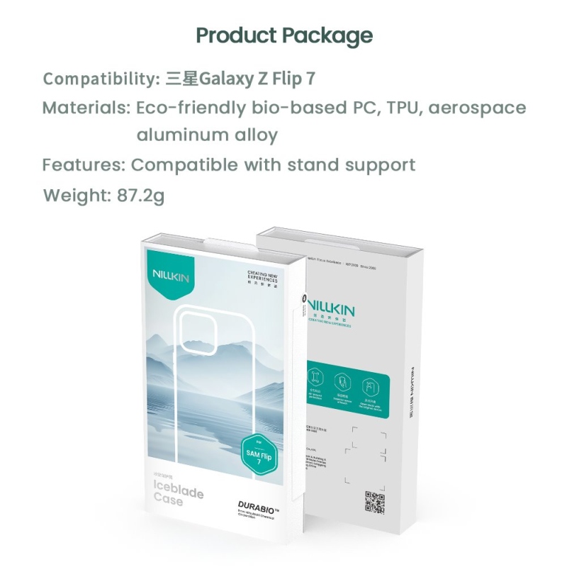 Nillkin Iceblade Kryt pro Samsung Galaxy Z Flip 7 Green