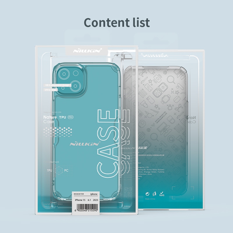 Nillkin Nature TPU PRO Kryt pro Apple iPhone 15 - průhledný