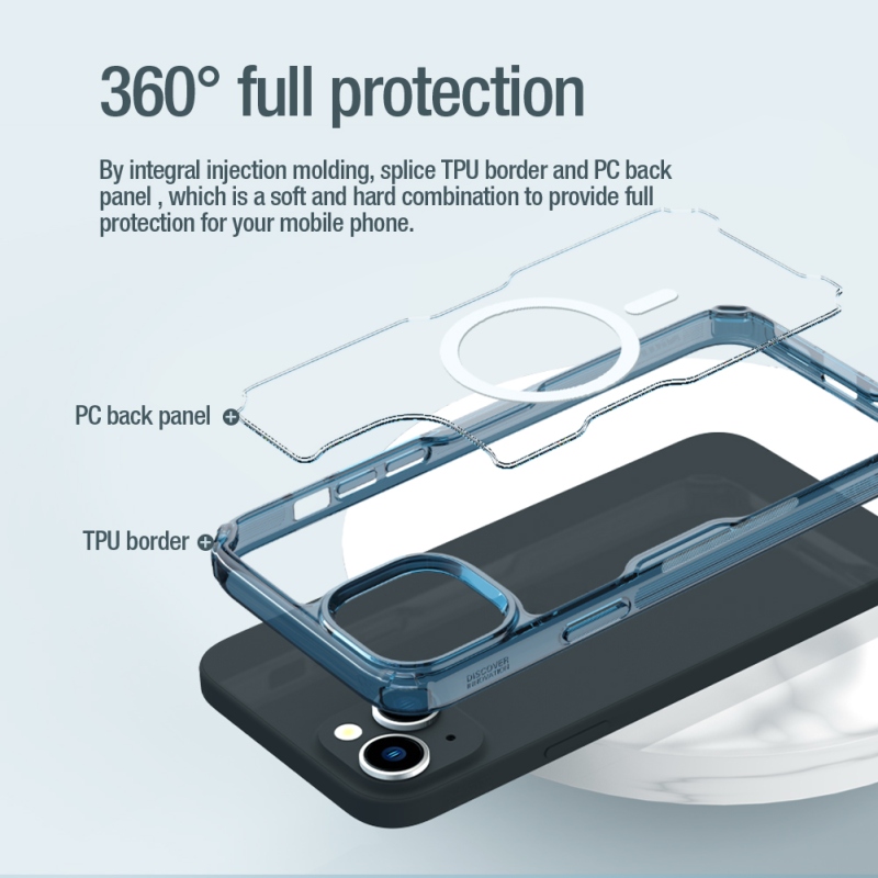 Nillkin Nature TPU PRO Magnetic Kryt pro Apple iPhone 15 - průhledný