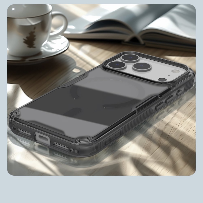Nillkin Nature TPU PRO Magnetic Kryt pro Apple iPhone 17 Pro Transparent Black