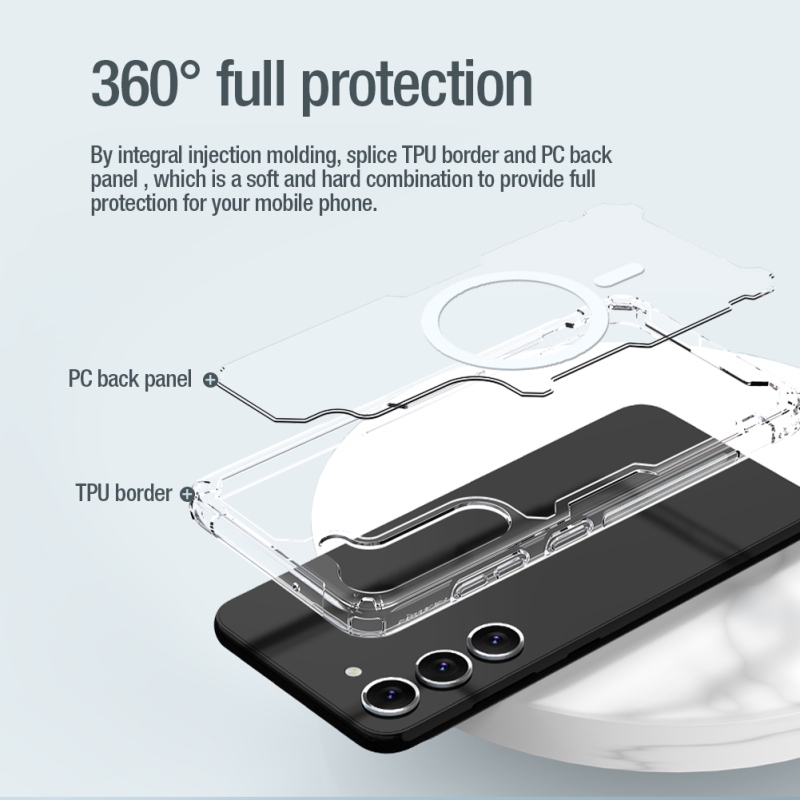 Nillkin Nature TPU PRO Magnetic Kryt pro Samsung Galaxy S23+ - průhledný