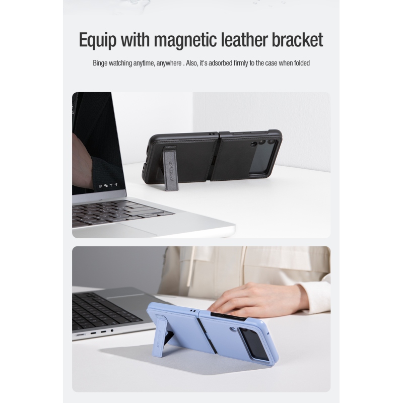 Nillkin Qin Book Pouzdro pro Samsung Galaxy Z Flip 4 5G Black