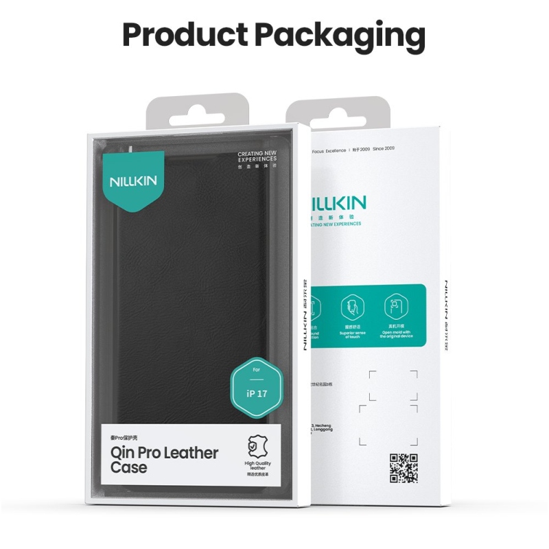 Nillkin Qin Book PRO Pouzdro pro Apple iPhone 17 Black