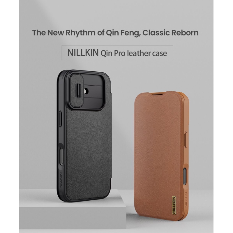 Nillkin Qin Book PRO Pouzdro pro Apple iPhone 17 Brown