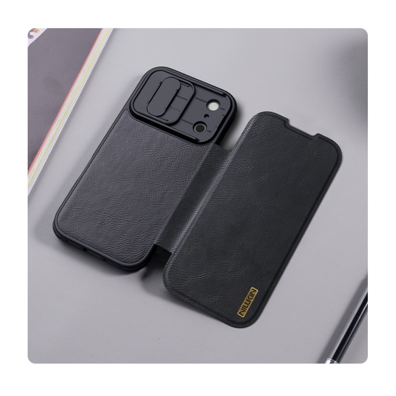 Nillkin Qin Book PRO Pouzdro pro Apple iPhone 17 Pro Black