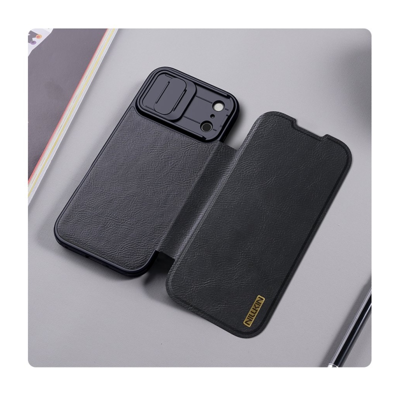 Nillkin Qin Book PRO Pouzdro pro Apple iPhone 17 Pro Max Black