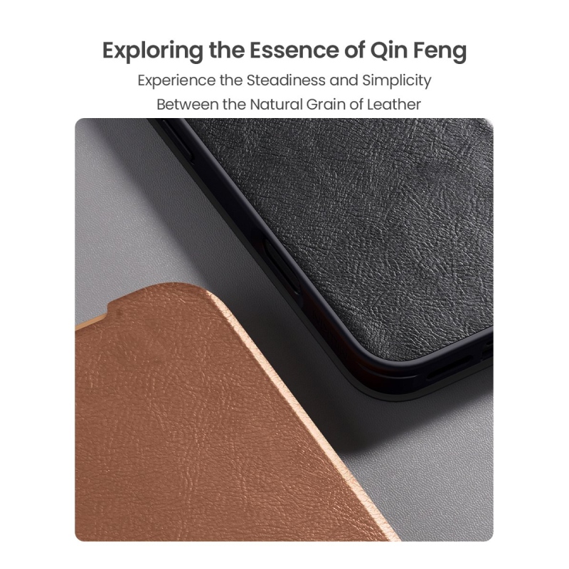 Nillkin Qin Book PRO Pouzdro pro Apple iPhone 17 Pro Max Brown