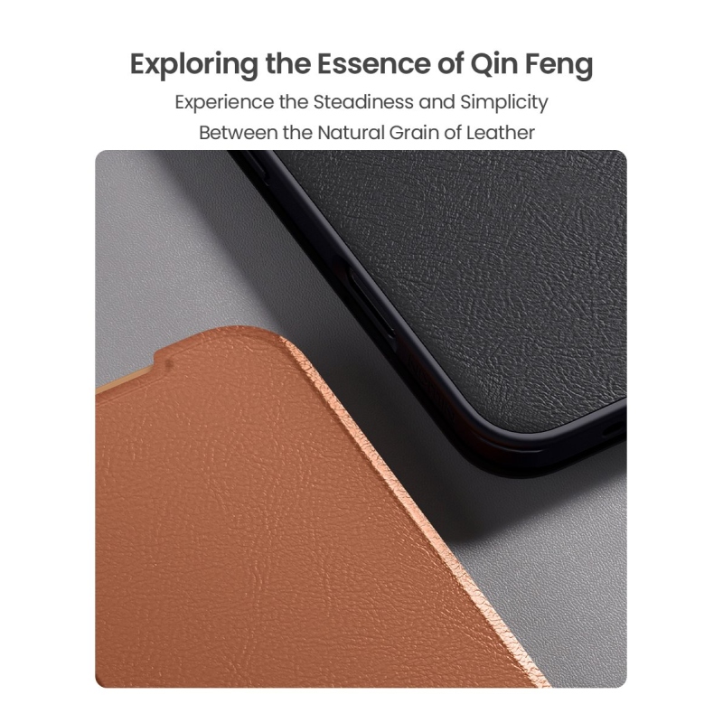 Nillkin Qin Book PRO Pouzdro pro Apple iPhone Air Brown