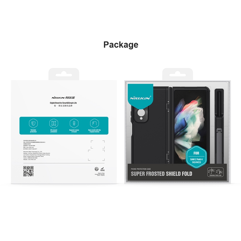 Nillkin Super Frosted FOLD Slot+Stand Zadní Kryt pro Samsung Galaxy Z Fold 4 Black
