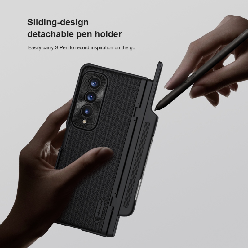 Nillkin Super Frosted FOLD Slot+Stand Zadní Kryt pro Samsung Galaxy Z Fold 4 Black