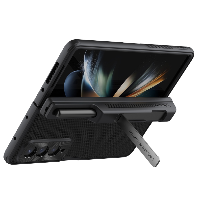 Nillkin Super Frosted FOLD Slot+Stand Zadní Kryt pro Samsung Galaxy Z Fold 4 Black