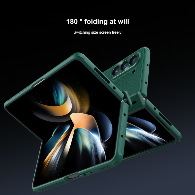 Nillkin Super Frosted FOLD Slot+Stand Zadní Kryt pro Samsung Galaxy Z Fold 5 Deep Green
