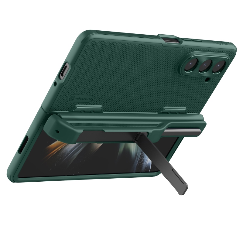 Nillkin Super Frosted FOLD Slot+Stand Zadní Kryt pro Samsung Galaxy Z Fold 5 Deep Green