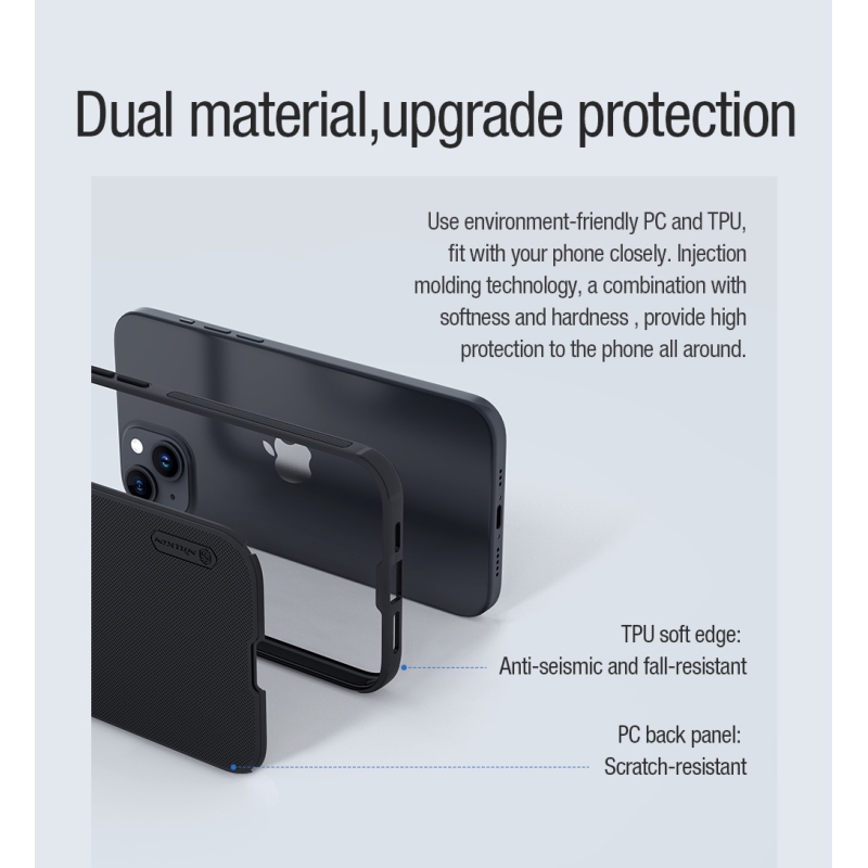 Nillkin Super Frosted PRO Magnetic Zadní Kryt pro Apple iPhone 15 Black