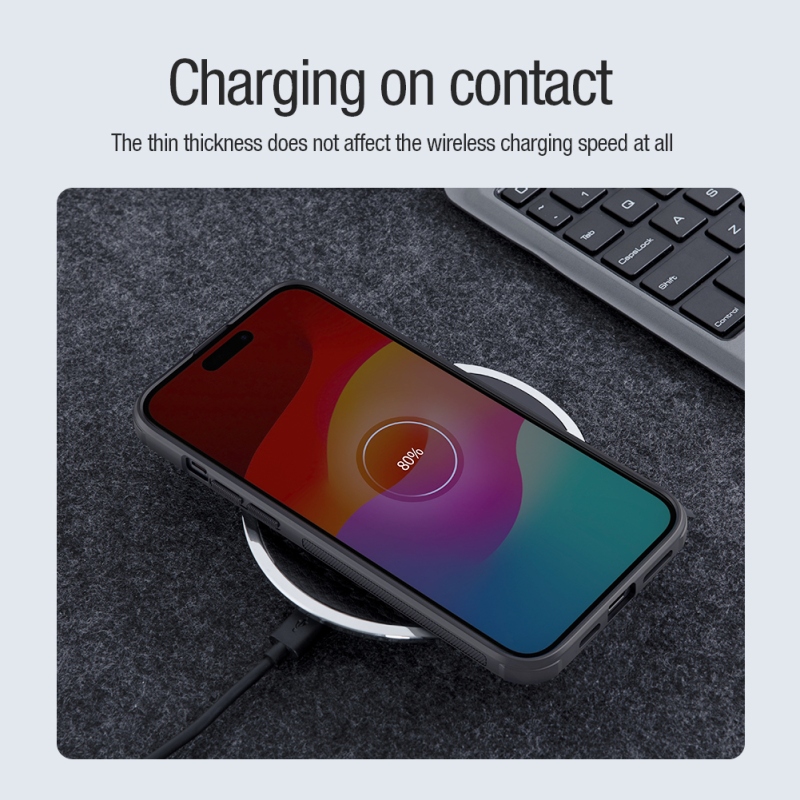 Nillkin Super Frosted PRO Magnetic Zadní Kryt pro Apple iPhone 15 Black