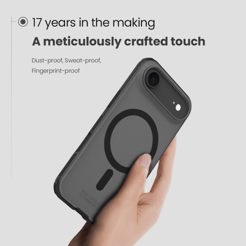 Nillkin Super Frosted PRO Magnetic Zadní Kryt pro Apple iPhone Air Transparent Black