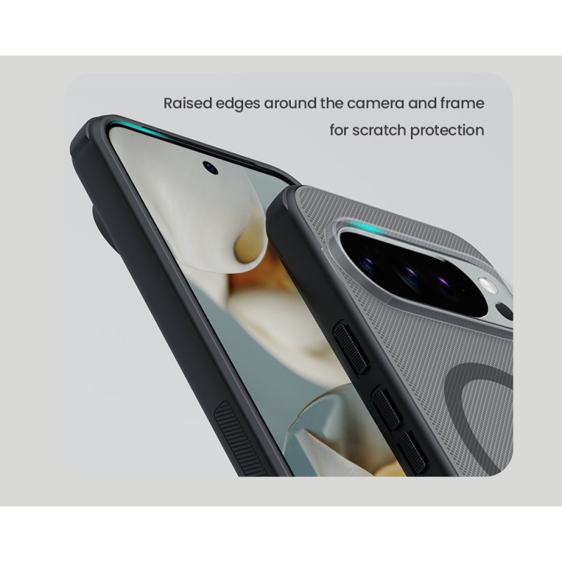 Nillkin Super Frosted PRO Magnetic Zadní Kryt pro Google Pixel 10/10 Pro Transparent Black