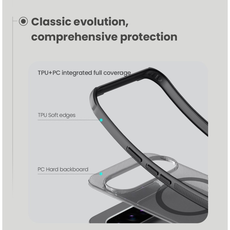 Nillkin Super Frosted PRO Magnetic Zadní Kryt pro Google Pixel 10/10 Pro Transparent Black