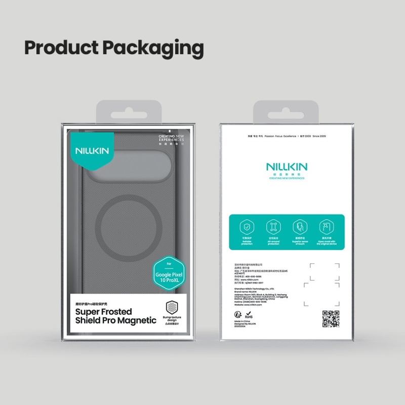 Nillkin Super Frosted PRO Magnetic Zadní Kryt pro Google Pixel 10 Pro XL Transparent Black