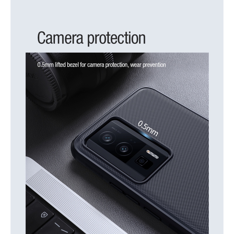 Nillkin Super Frosted PRO Magnetic Zadní Kryt pro Poco F5 Pro 5G Black