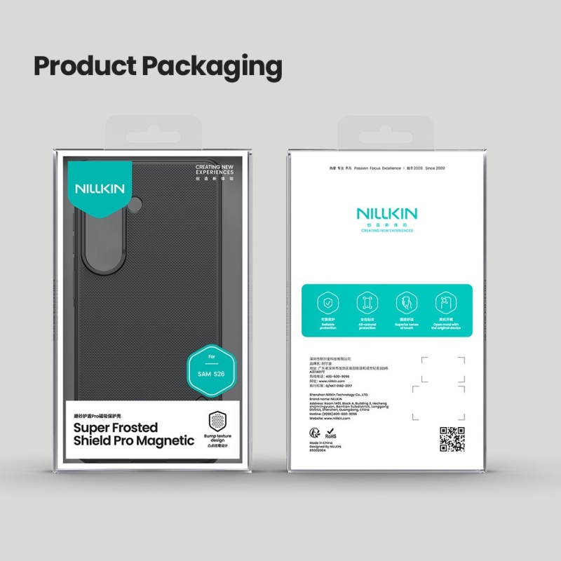 Nillkin Super Frosted PRO Magnetic Zadní Kryt pro Samsung Galaxy S26 Black