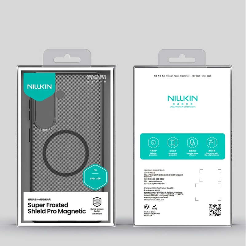 Nillkin Super Frosted PRO Magnetic Zadní Kryt pro Samsung Galaxy S26 Transparent Black