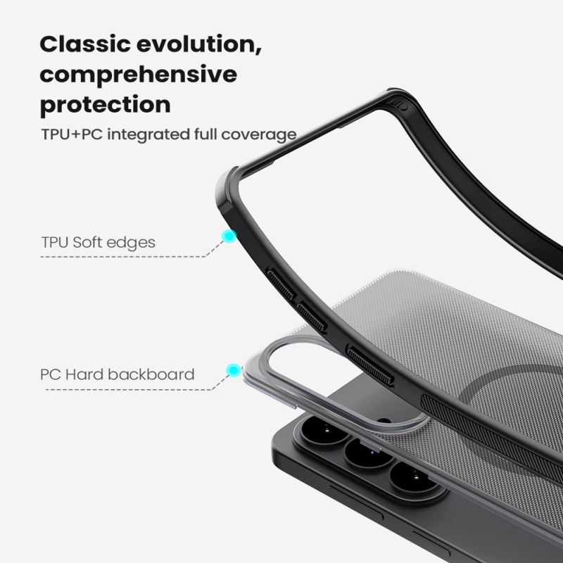 Nillkin Super Frosted PRO Magnetic Zadní Kryt pro Samsung Galaxy S26 Transparent Black