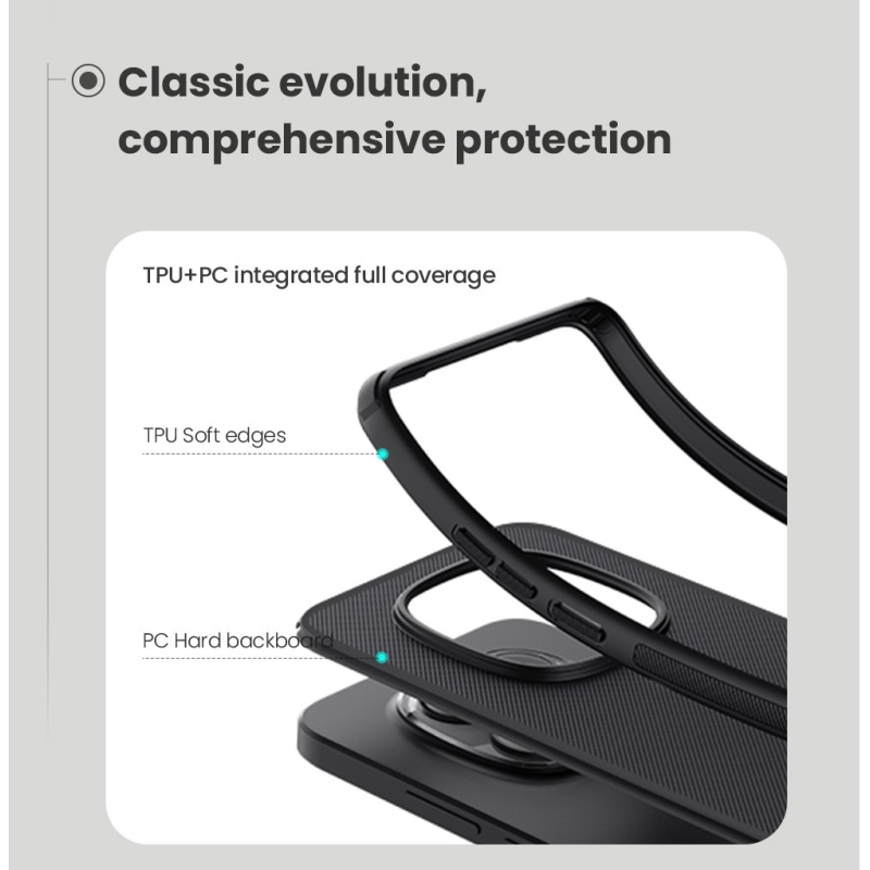 Nillkin Super Frosted PRO Magnetic Zadní Kryt pro Xiaomi Redmi Note 15 Pro 5G Black