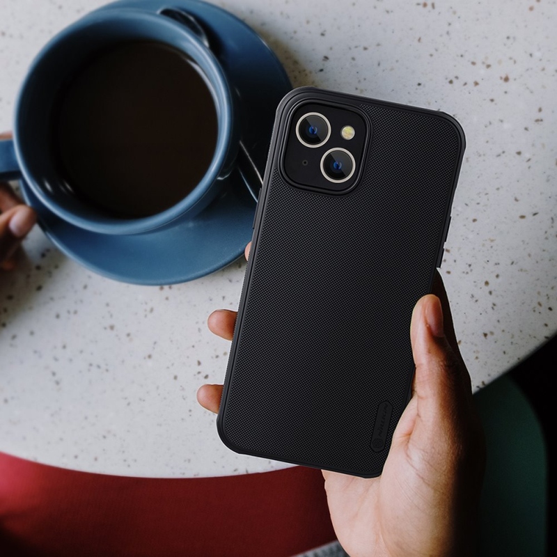 Nillkin Super Frosted PRO Zadní Kryt pro Apple iPhone 13/14 Black (Without Logo Cutout)