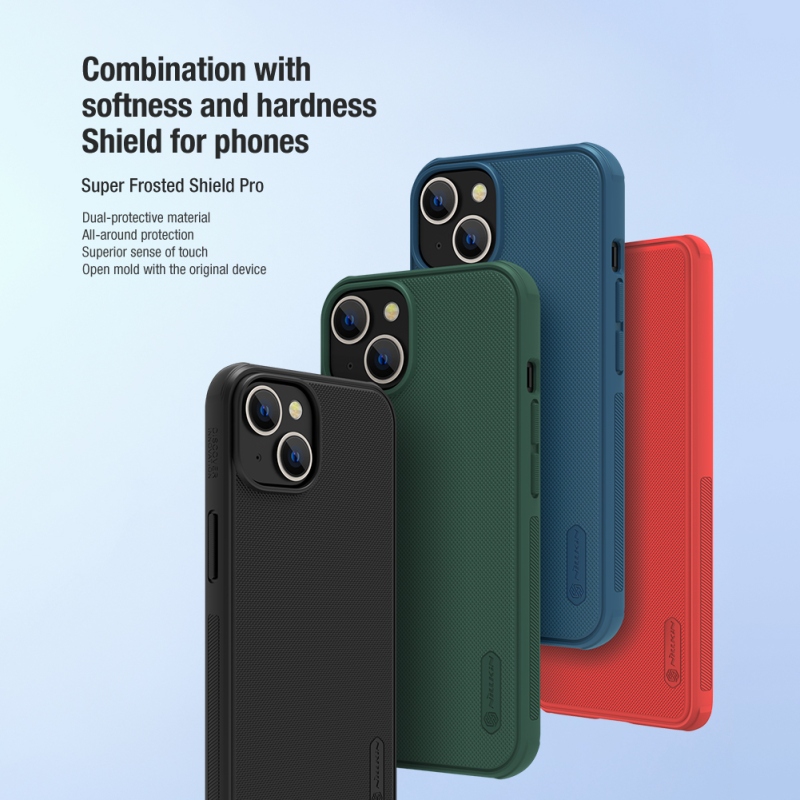 Nillkin Super Frosted PRO Zadní Kryt pro Apple iPhone 13/14 Black (Without Logo Cutout)